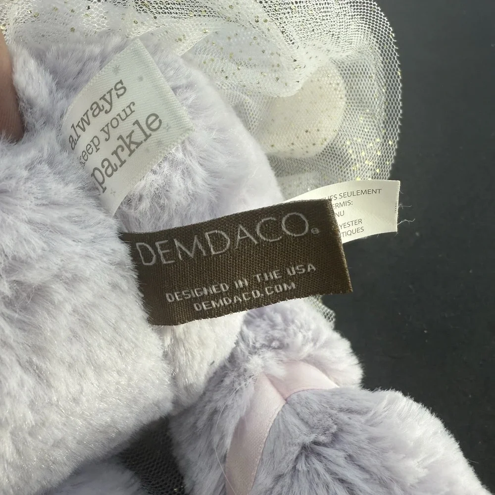 Demdaco Baby Sparkle the Unicorn Plush 14
